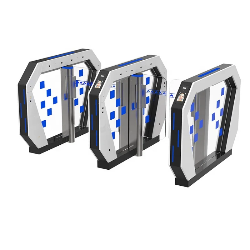 custom.Access Control System Entranc Control Swing Turnstile Gate With Face Recognition