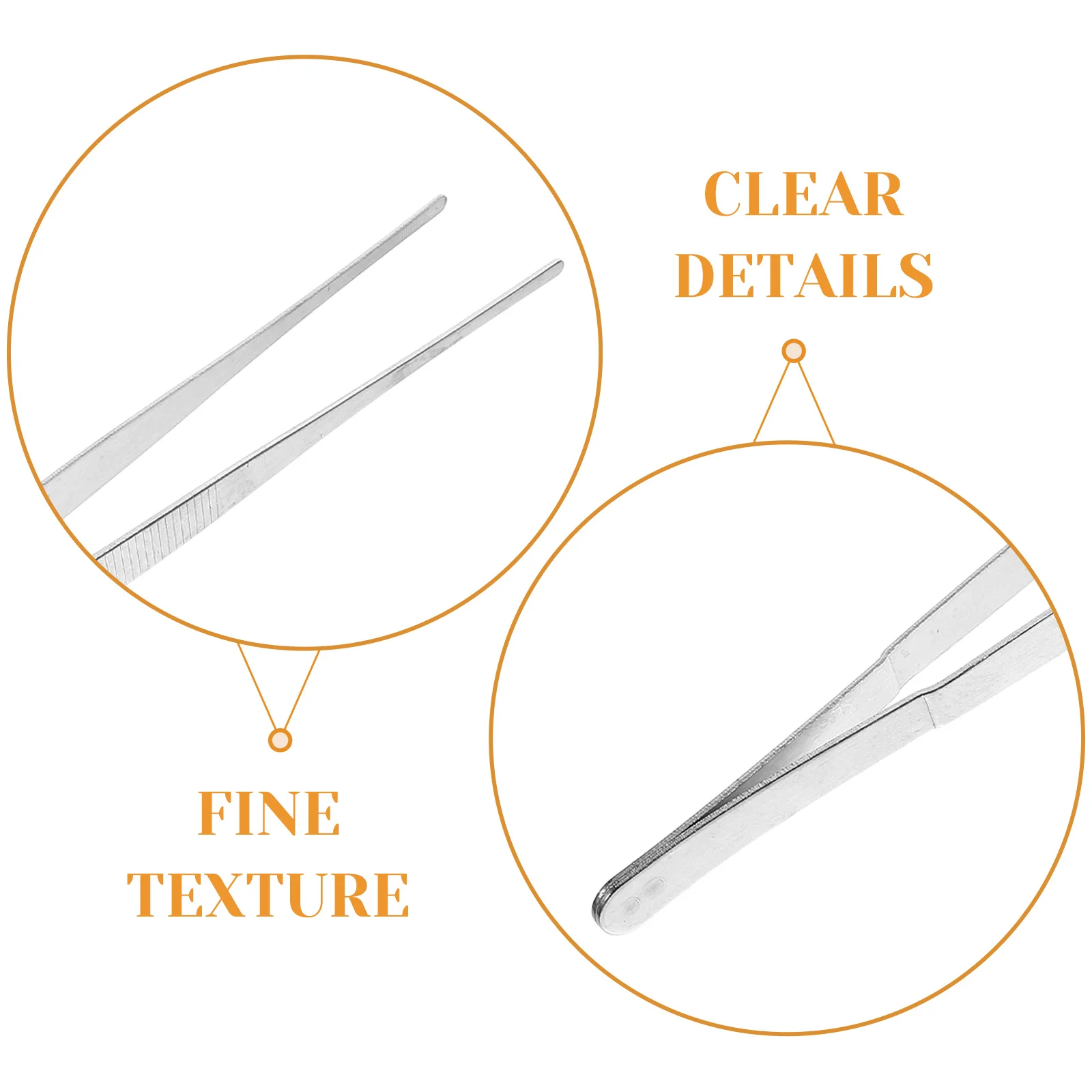 

4pcs Stainless Steel Tweezers Thicken Long H Kitchen Tools Portable Craft Accessory for Succulents Plant Bonsai