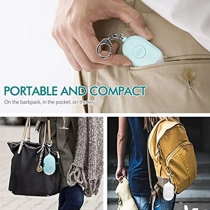 Top Deals Personal Alarm Pocket Alarms Torch Keychain Burglar Alarm Personal Emergency Alarm For Women Kids Elderly Student Jogg