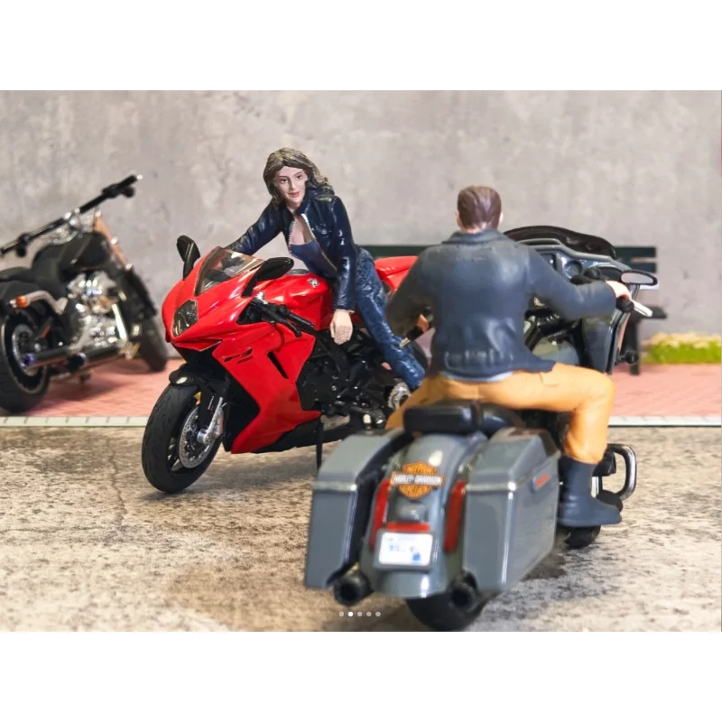 

1/18 масштабная модель автомобиля, водителя мотоцикла, красивый парень, экшн-фигурка, аксессуар для сцены, автомобильный дисплей, куклы из смолы, коллекция игрушек, подарки