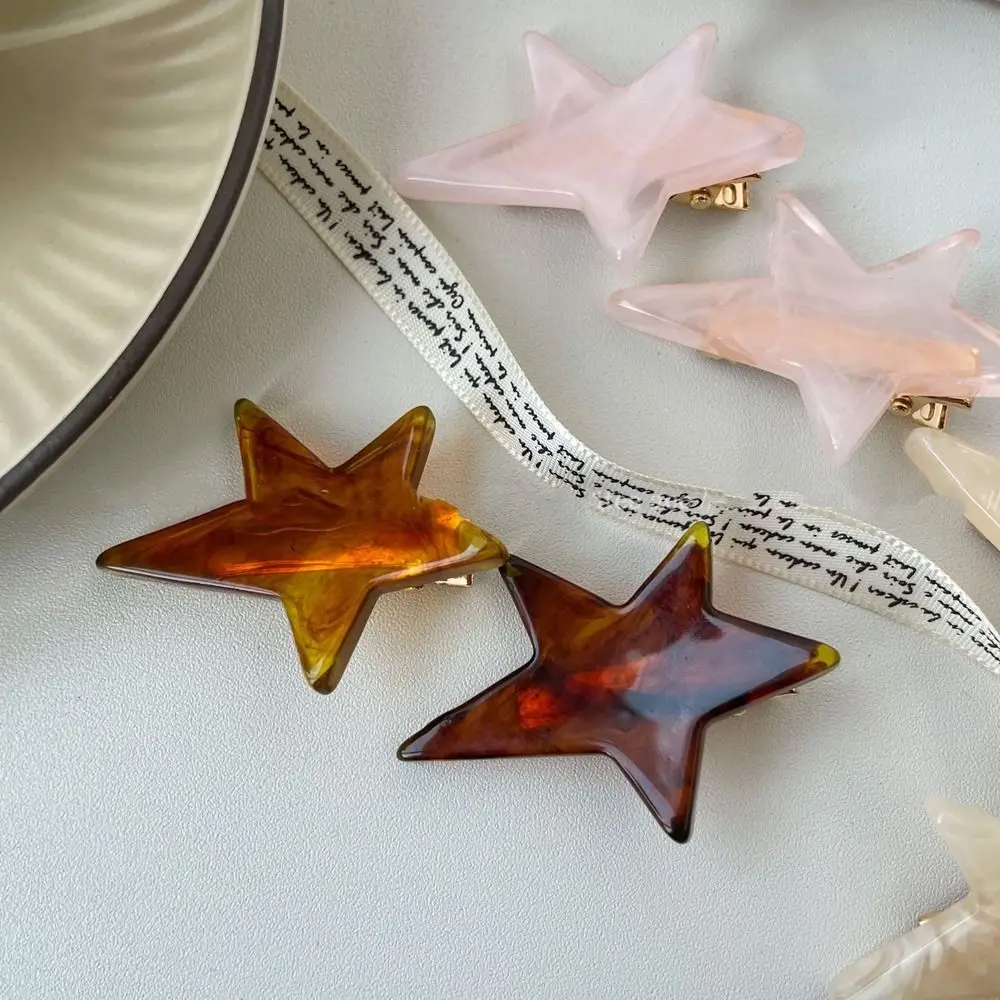 Clip Irregular Star Small Hairpin Five-pointed Star Female Hair Accessories Korean Style Headwear Girl Hair Clip Star Hairpin