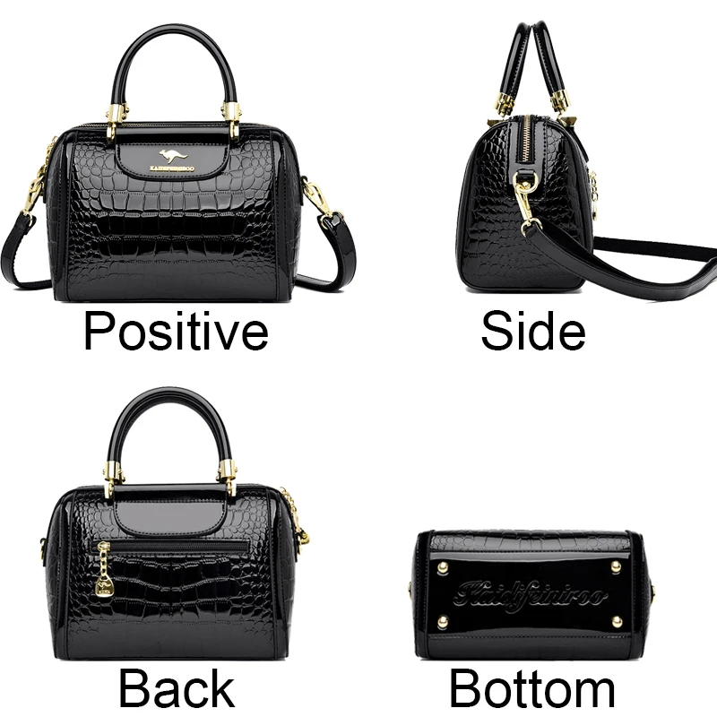 2024 New Fashion Crocodile pattern Women Handbag Luxury Designer Female Shoulder Bags Retro Trendy Girl\'s Tote Bolsas Wallet Sac