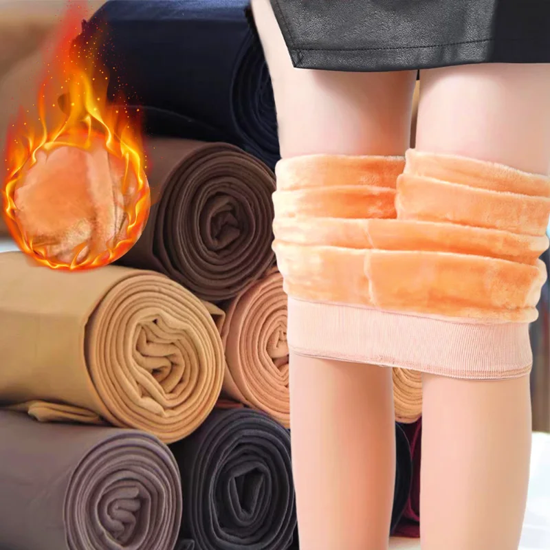 

Зимние теплые леггинсы, женские термобрюки, полярные колготки, брюки на подкладке, бархатные колготки с эффектом кожи, шерстяные леггинсы с высокой талией