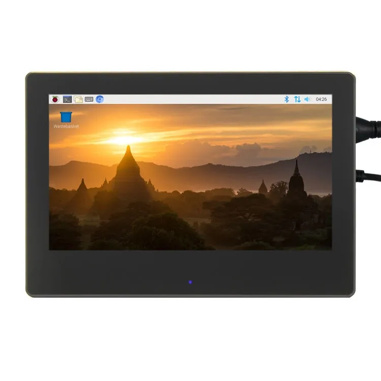 LCD 7.0 Inch 1024*600 HDMI IPS USB Capacitive Touch LCD Module Display Monitor Screen Panel with Enclosure for Raspberry Pi