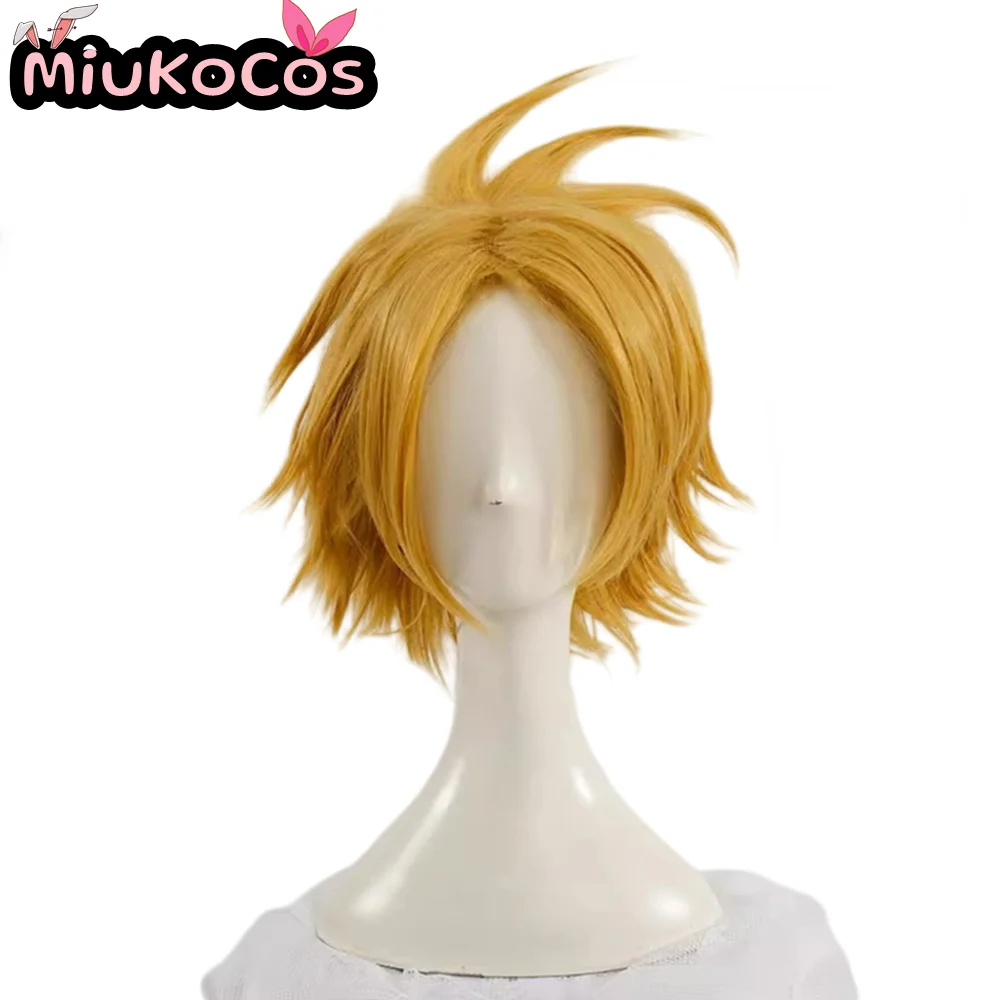 ในสต็อก Denki Kaminari คอสเพลย์วิกผม MiukoCosplay อะนิเมะ My Hero Academia คอสเพลย์