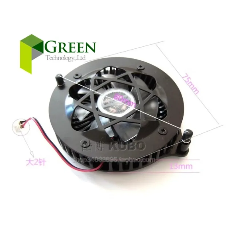 pa Circular 75x13mm 80mm Hole Pitch Cooling fan for 6600 7300 7600 8500 8600 Graphics card with Heatsinks 12V  2PIN