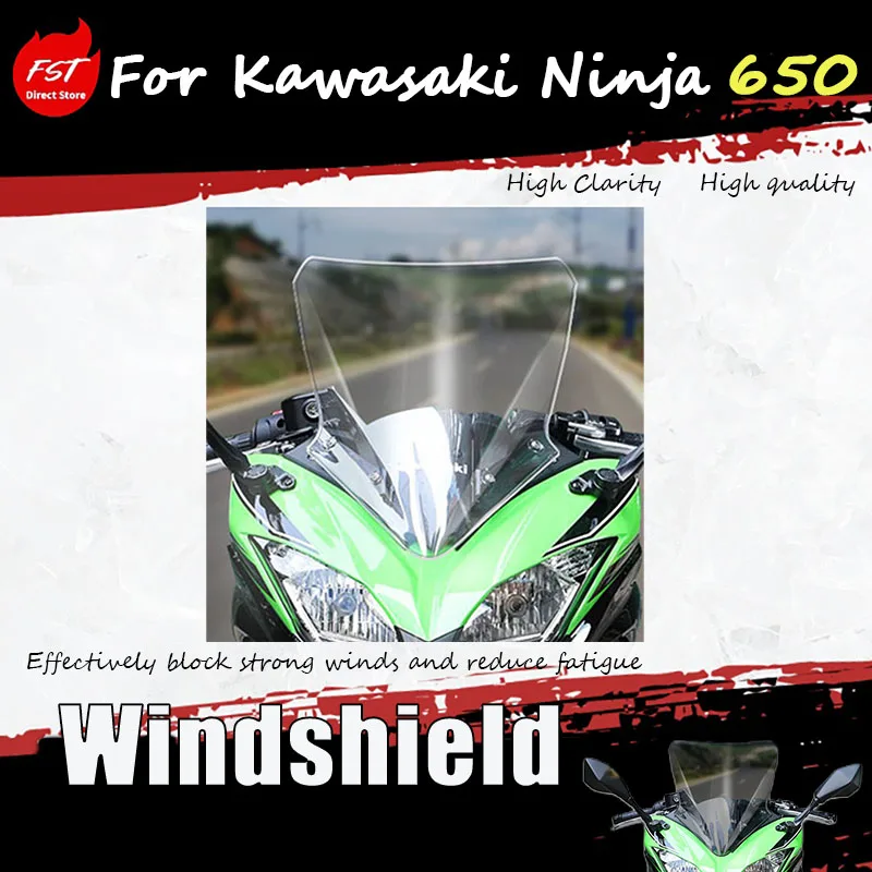 per-kawasaki-ninja-650-modifica-del-parabrezza-per-aumentare-l'altezza-del-parabrezza-dal-2017-al-2019