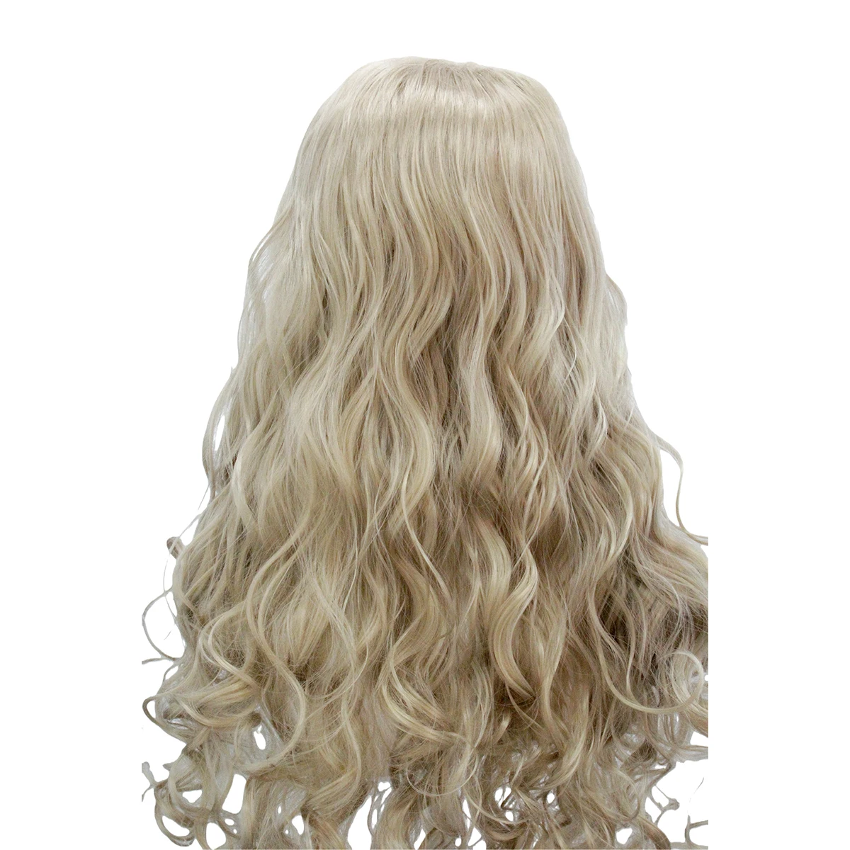 Anxin Brand Synthetic Fiber Wig: Light Brown Long Curly Hair, with Dynamic Curls, Made from High-Quality High-Temperature Fiber, a Fashionable and Trendy Item