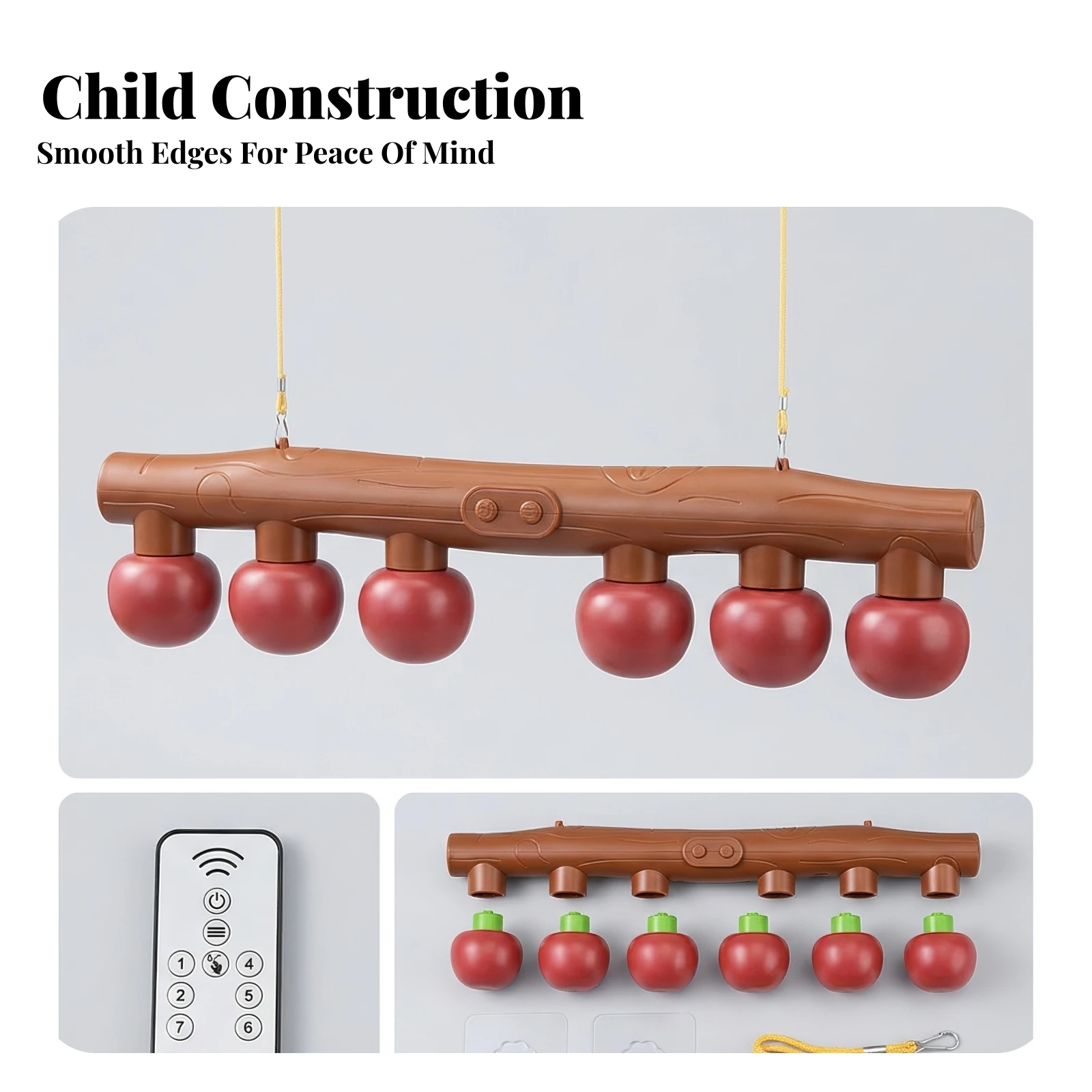 Apple Catching Toy Interactive Reaction Training Toy for Children, Home, Holiday Activities