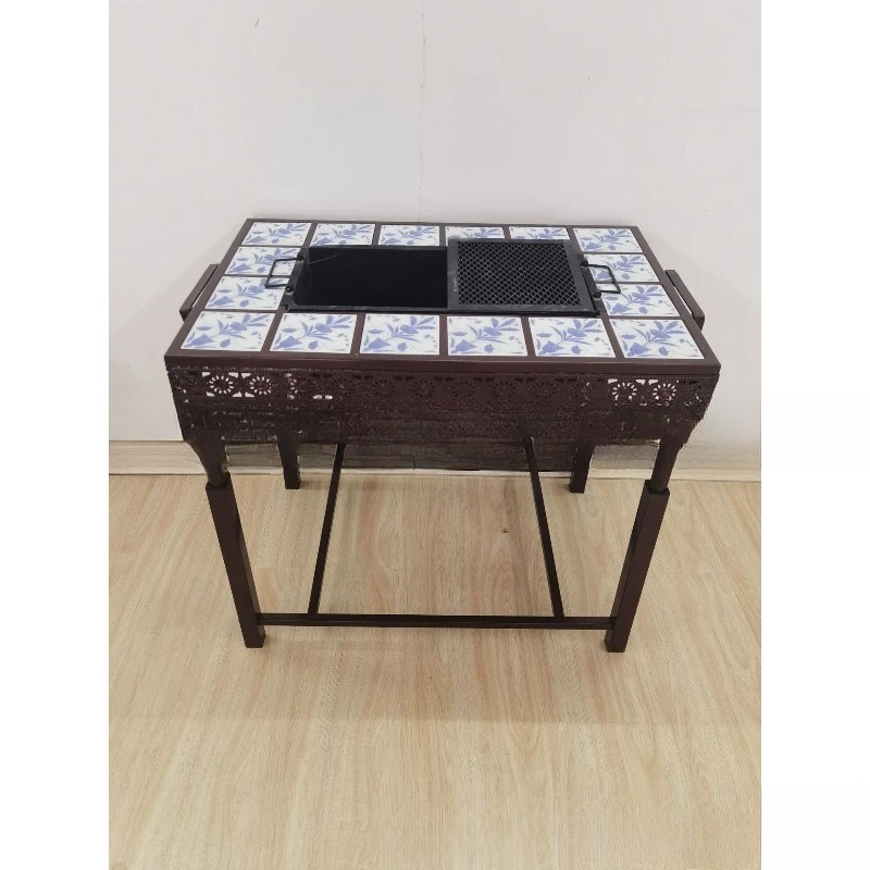 Rectangle outdoor indoor lift wood stove, fire pit, heating stove, carbon brazier