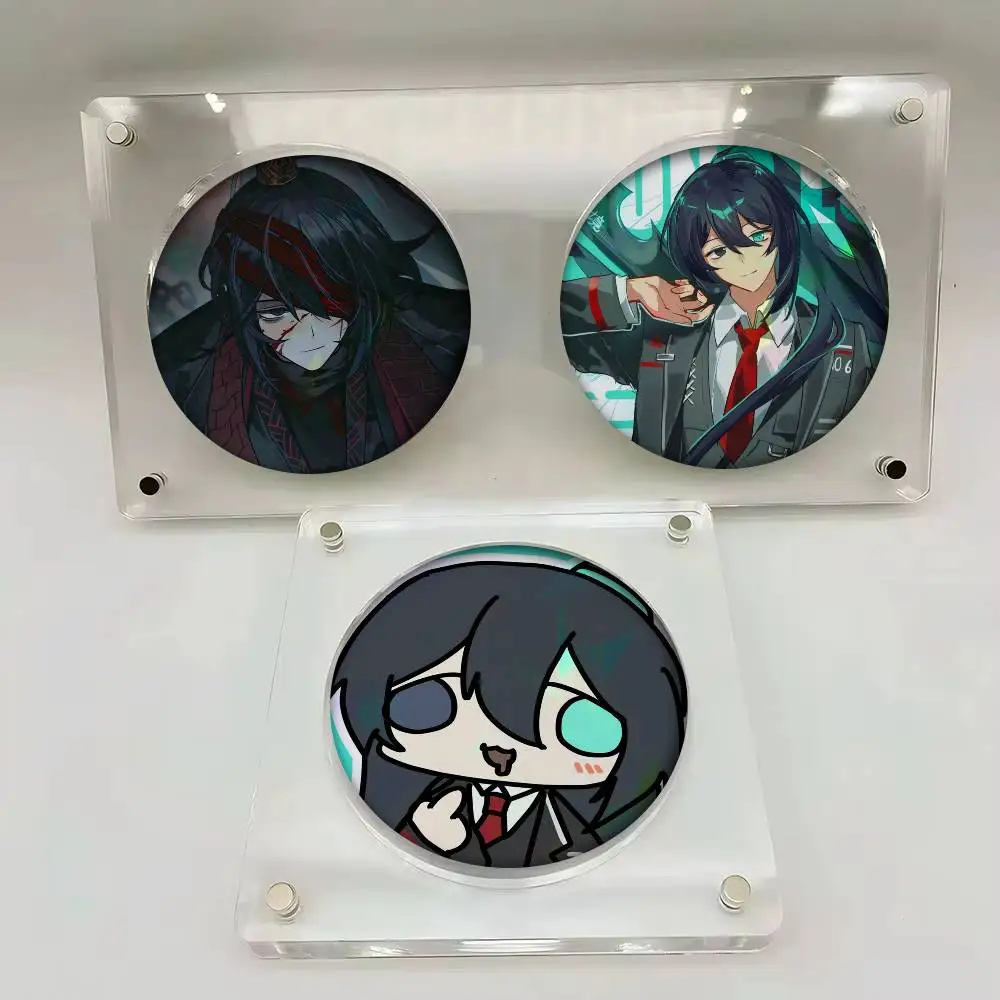 Game Peripheral Hong Lu Coin  Anime Button Pin Handmade Brooch For Clothes Cartoon Badge Backpack Decoration Jewelry Accessories