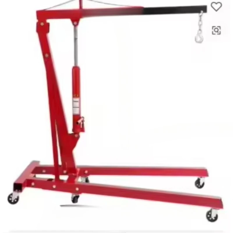 Heavy mobile engine lift hoist folding hydraulic workshop crane household machinery repair shop new pump