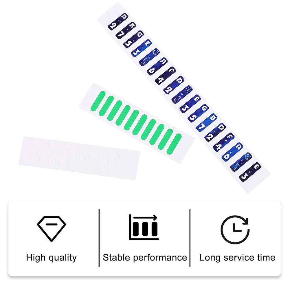 

Scale Stickers Piano Note Sign for Starter 17-tone Decor Keys Music Thumb Supplies Paper Finger Instrument