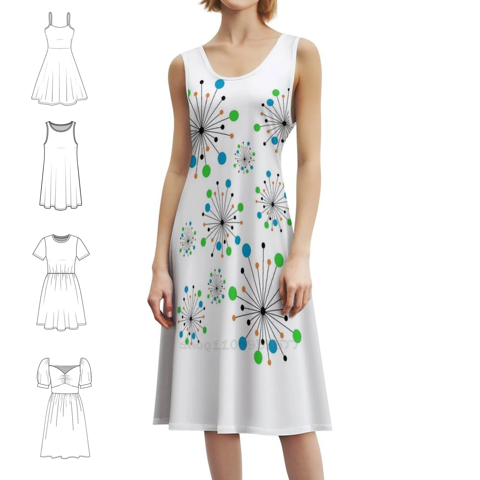 

Ретро звездообразное платье с вырезом в форме сердца, элегантное летнее вечернее платье для женщин, звездное ретро вечернее платье середины века для женщин