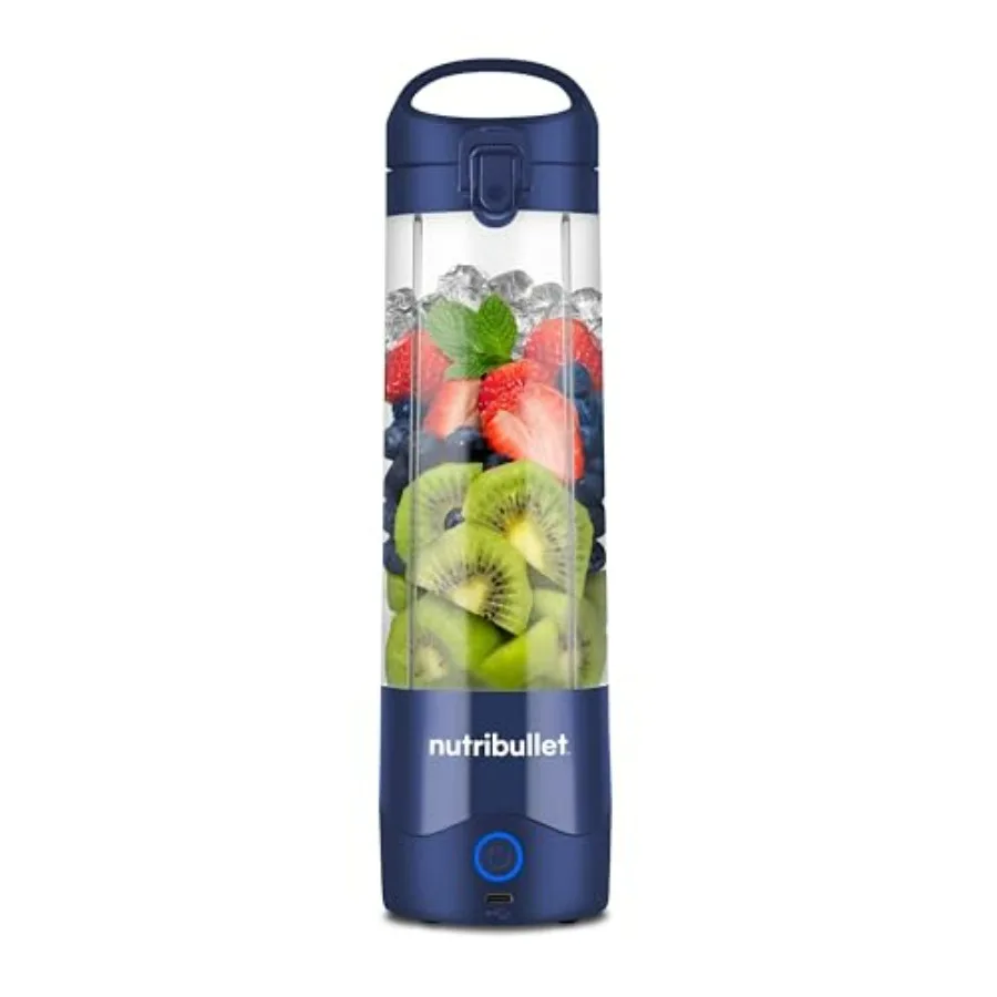 

Portable Blender Cordless 20oz Vessel USB-C Rechargeable Navy Blue Personal Blender NBPB50100NB