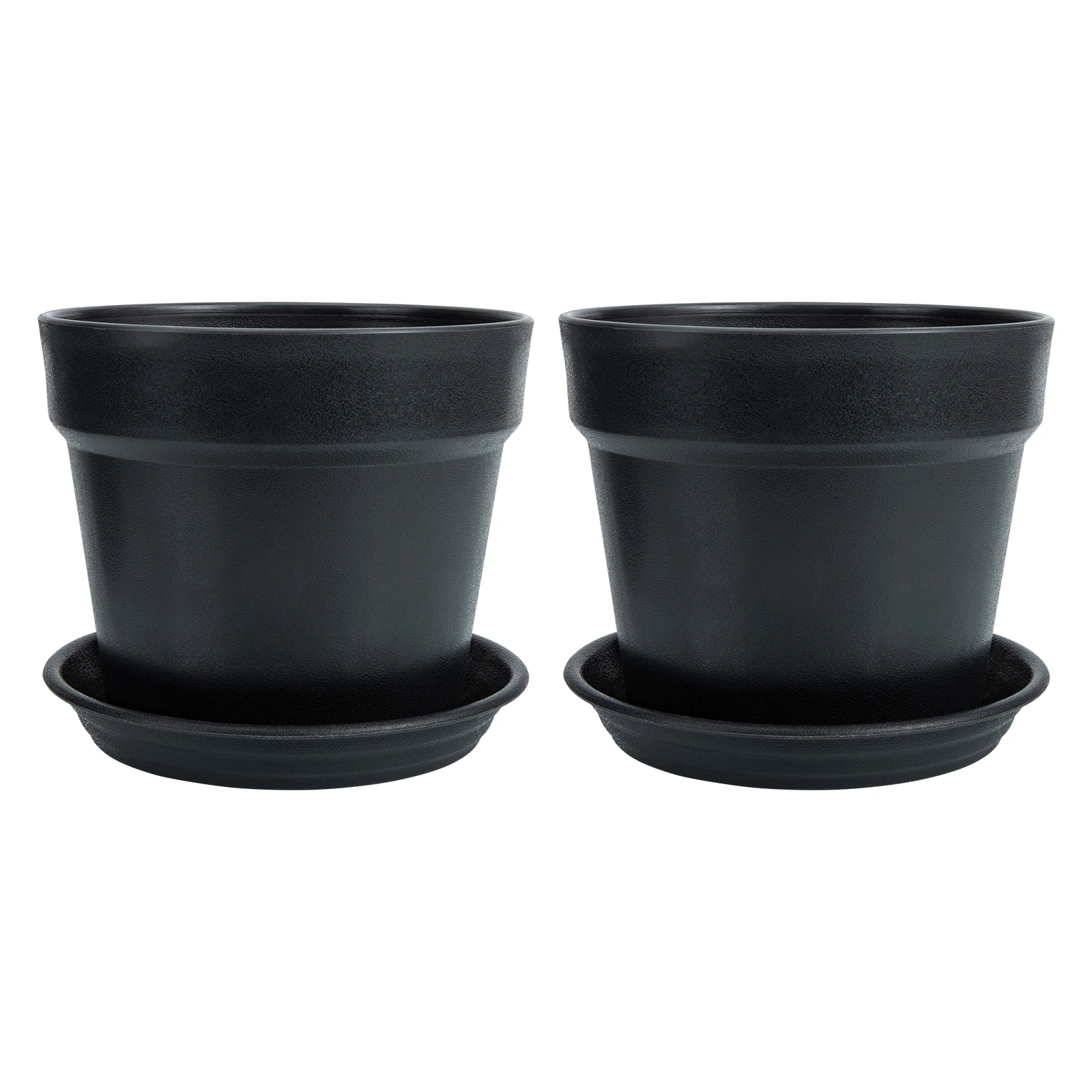 

2 Sets Resin Flower Pot Simple for Garden Plant Accessory Pp Flowers Planter Plastic
