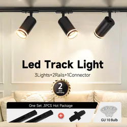 LED Track Ceiling Light Home Decoration GU10 Store Rail Lighting Spot Lamp For Room Decor Lighting  Fixture LED Spotlight Rail