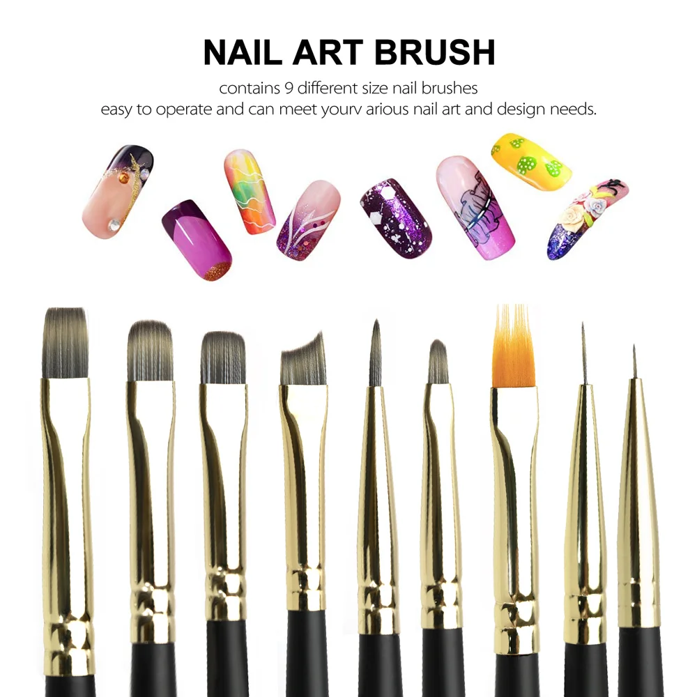 CANNI Nagelstift, professionelle Nagel-Maniküre-Werkzeuge, Farbverlaufs-Malstift, hochwertiger Liner-Pinsel, französischer Gel-Nageldesign-Pinsel – Detail 9