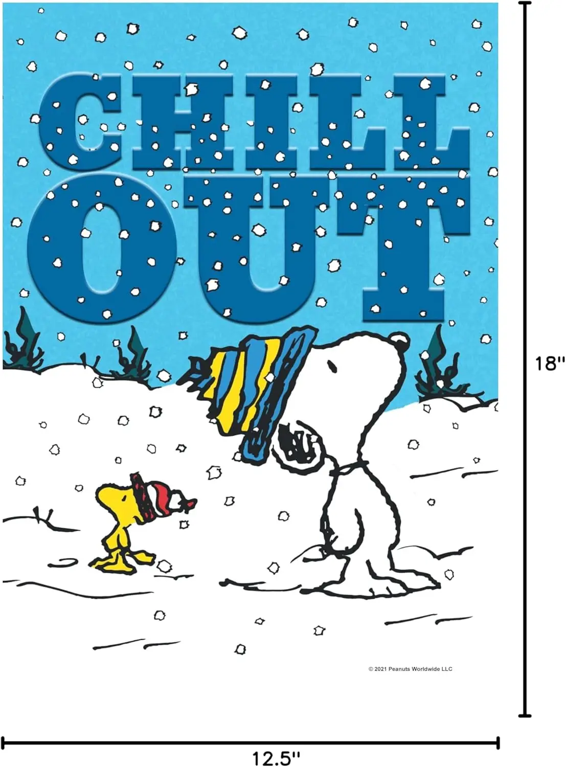 PEANUTS Chill Out Garden Flag, 12.5