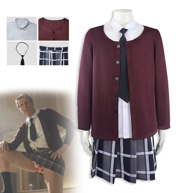 

Movie The Naked Gun Frank Drebin Jr. Cosplay Costume Adult Unisex Coat Skirt Uniform Full Set Accessories Suit Hallown Outfits