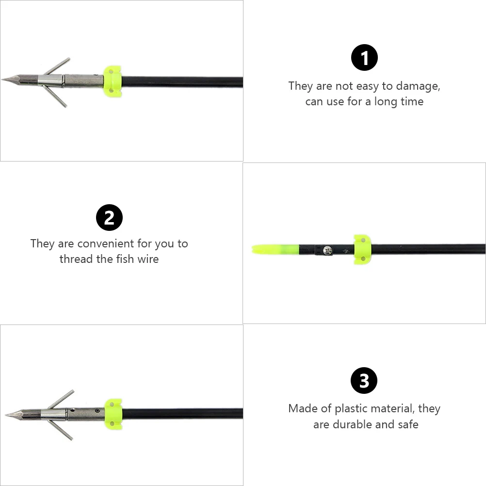 

Archery Fish Shooting Slider Fishing Arrow Bowfishing Arrows Safety Slides Kits