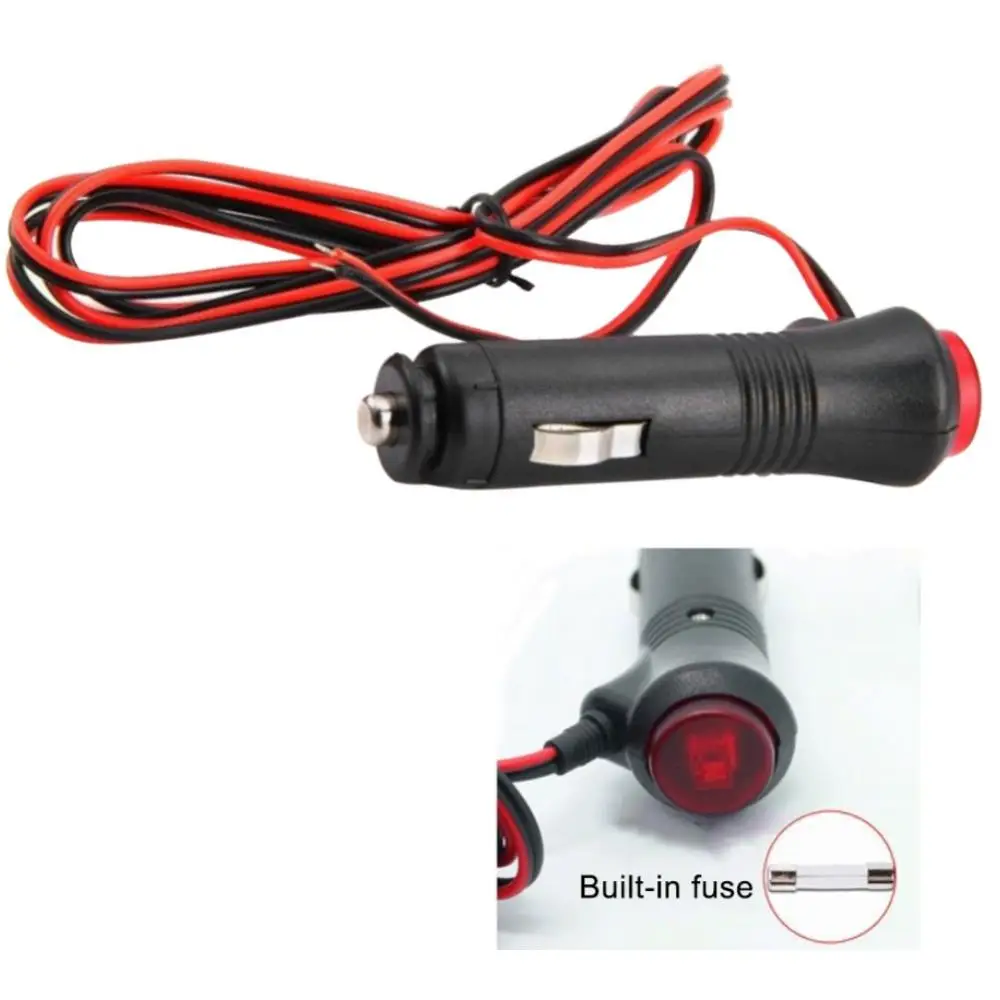 12V-24V Auto Car Cigar Lighter Socket Plug Connector Extension Cord With Switch