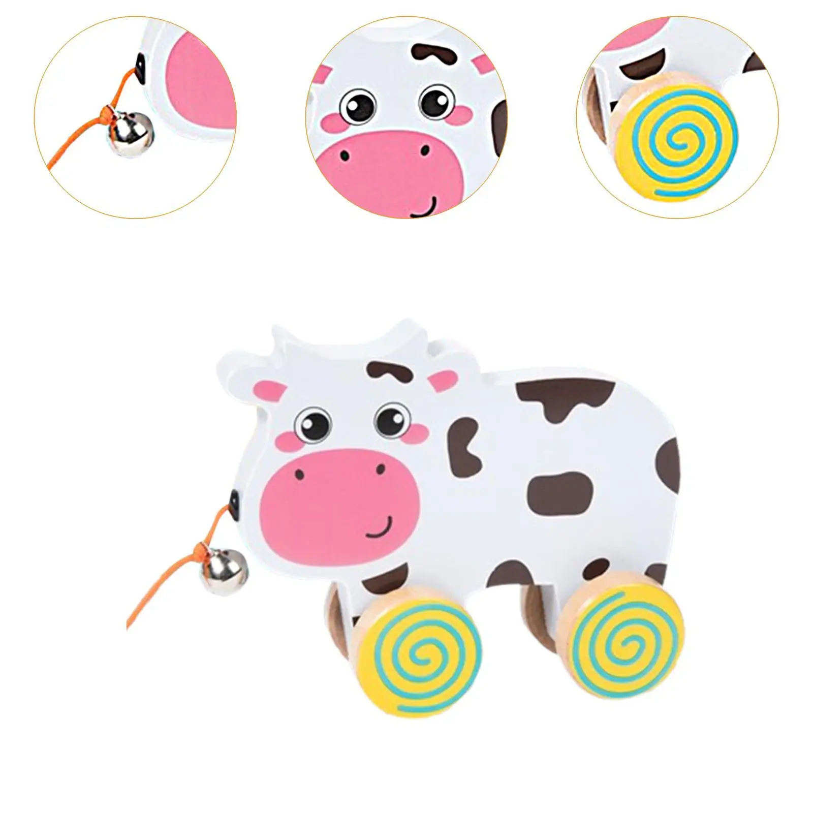 ของเล่นไม้เดินดึงของเล่นแฮนด์เมดของเล่นพัฒนาการของเล่นมอนเตสซอรี่ของเล่นสำหรับชายหญิงเด็ก 1 2 3 4 ปีเด็ก