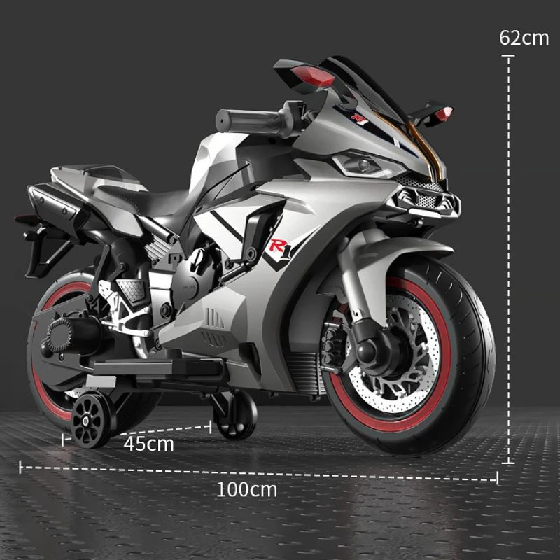 Zdalnie sterowany rowerek dla dzieci z podwójnym silnikiem 3-8 lat Samochód elektryczny Opony przeciwwybuchowe Długotrwała bateria Przeciwzużyciowy motocykl terenowy