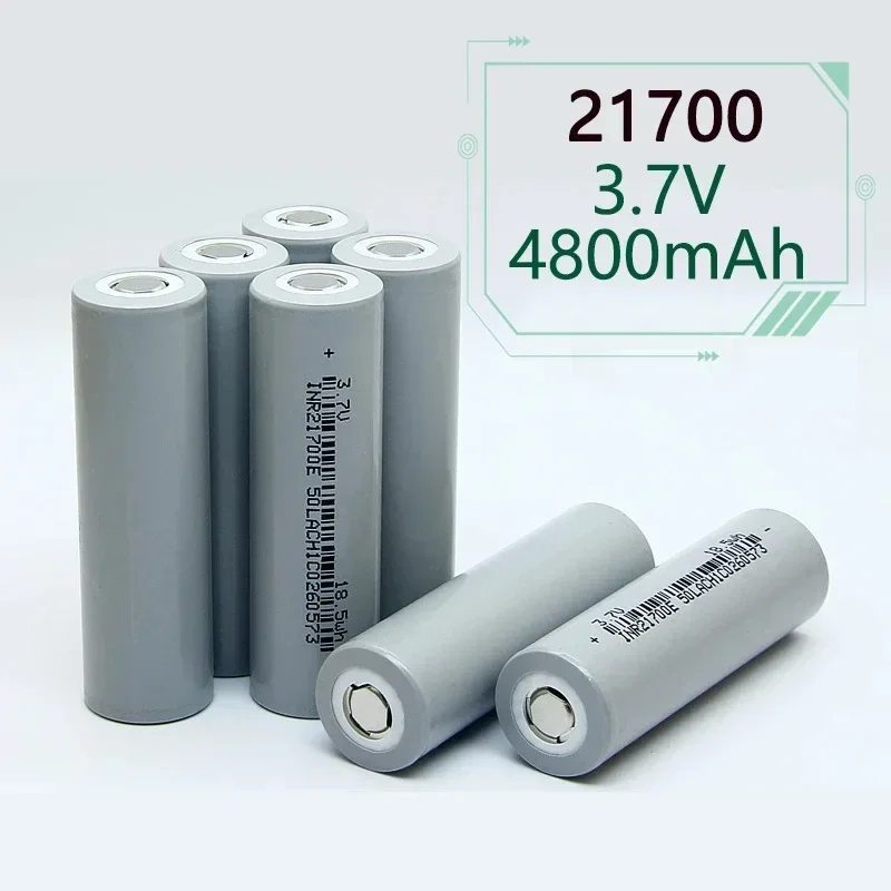 100% Original 21700 Battery 3.7V High-current 4800mAh Rechargeable Lithium Li-ion Batteries 20A Power High Discharge Cell