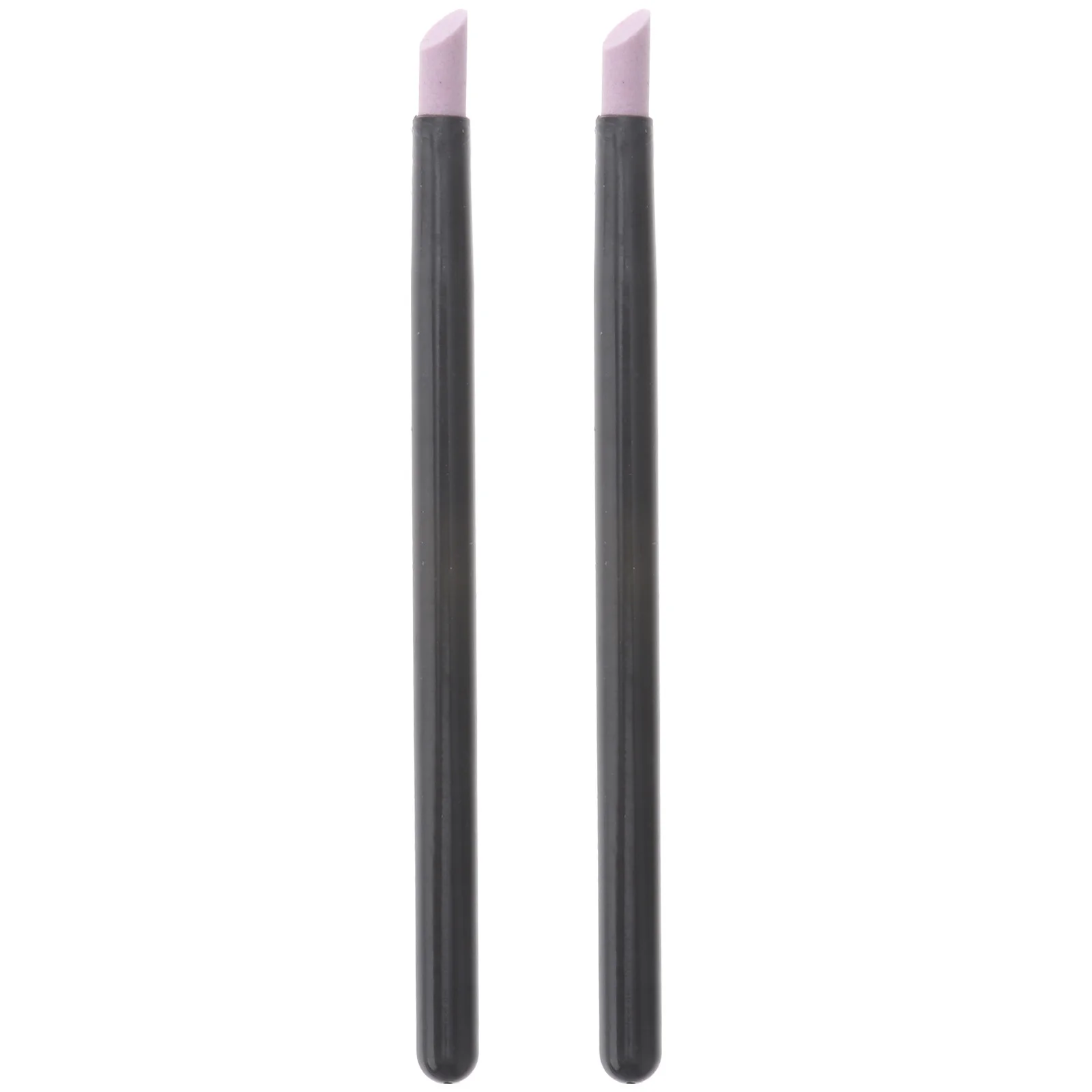 2개입 네일 폴리쉬 막대 큐티클 푸셔 각질 제거 매니큐어 도구 부드럽고 안전한 네일 아트 폴리쉬 도구 큐티클 푸셔