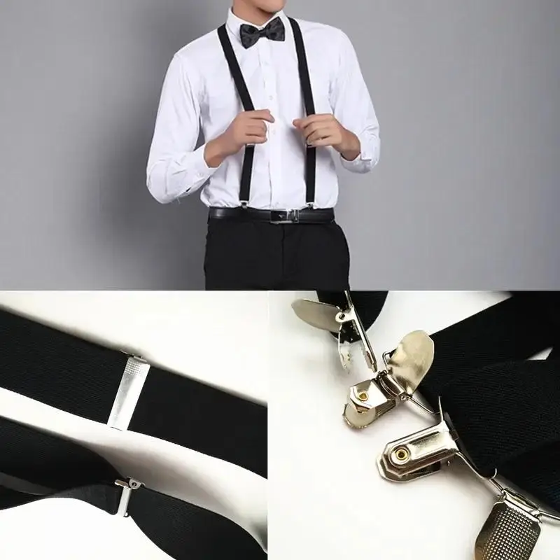 Neue Mode-Design Unisex Clip Auf Hosenträger Elastische Dünne Hosenträger Y Zurück Hosenträger Männliche Hosen Unisex Stil Kleiden Zubehör – Detail 3