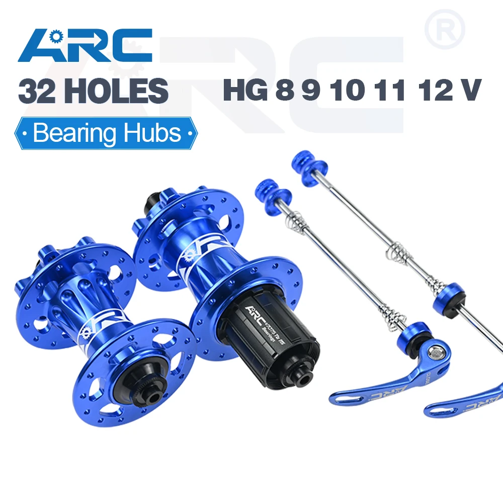 ARC 32H Mountain Bike Wheel Hub, Front 9x100, 15x100, 12x100, Rear 10x135, 12x142 Wheel Rim Hub, 4 Pawls, 48 Clicks, HG K7, 12V