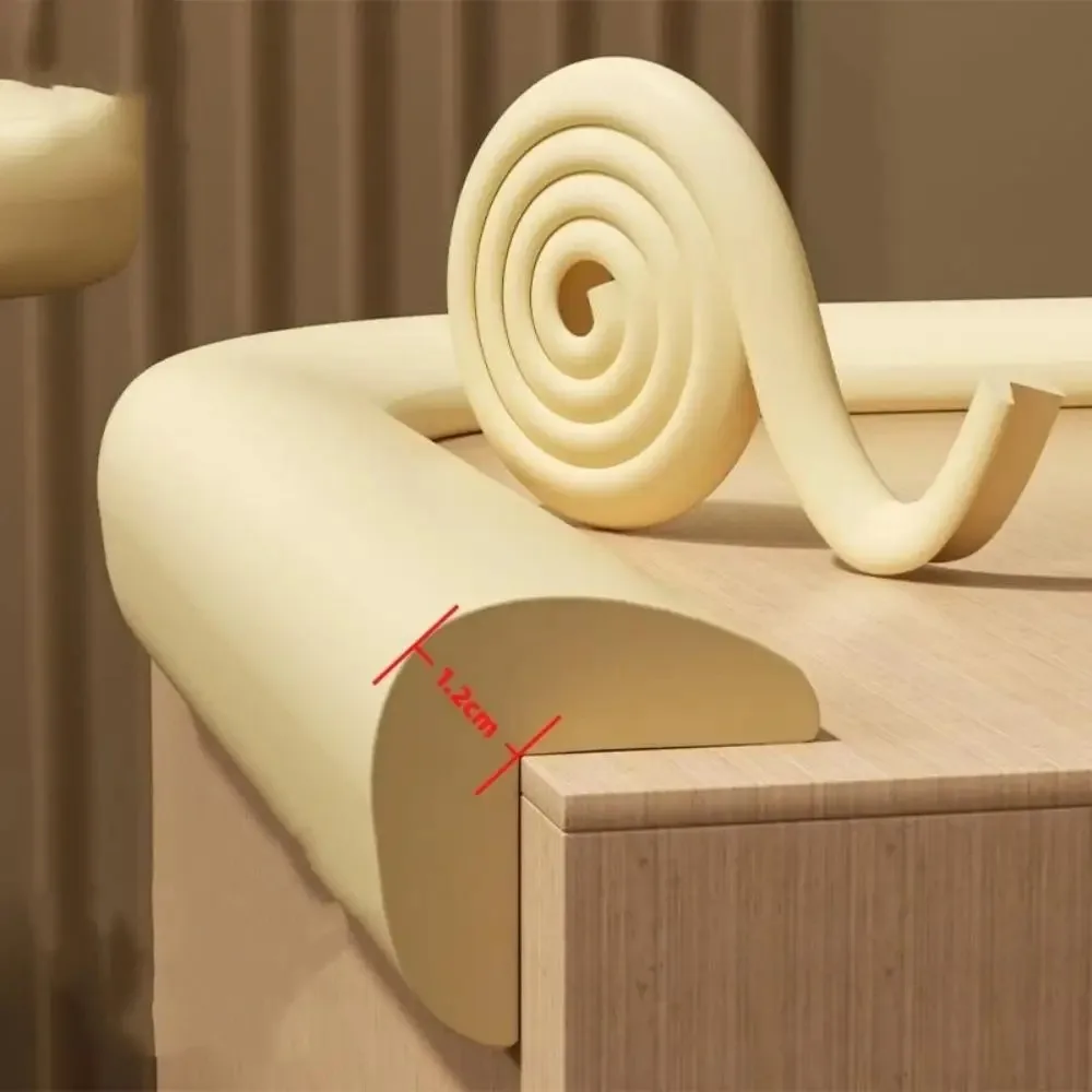 2M baby corner guard strips with soft NBR foam filling, safety corner edge bumper guards, suitable for fireplace tables and cabi