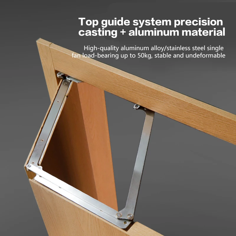 180 درجة لا أسفل المسار للطي الباب الأجهزة 304 مفصل من الفولاذ المقاوم للصدأ توفير المساحة غرفة نوم الحمام خزانة شقة أضعاف #3