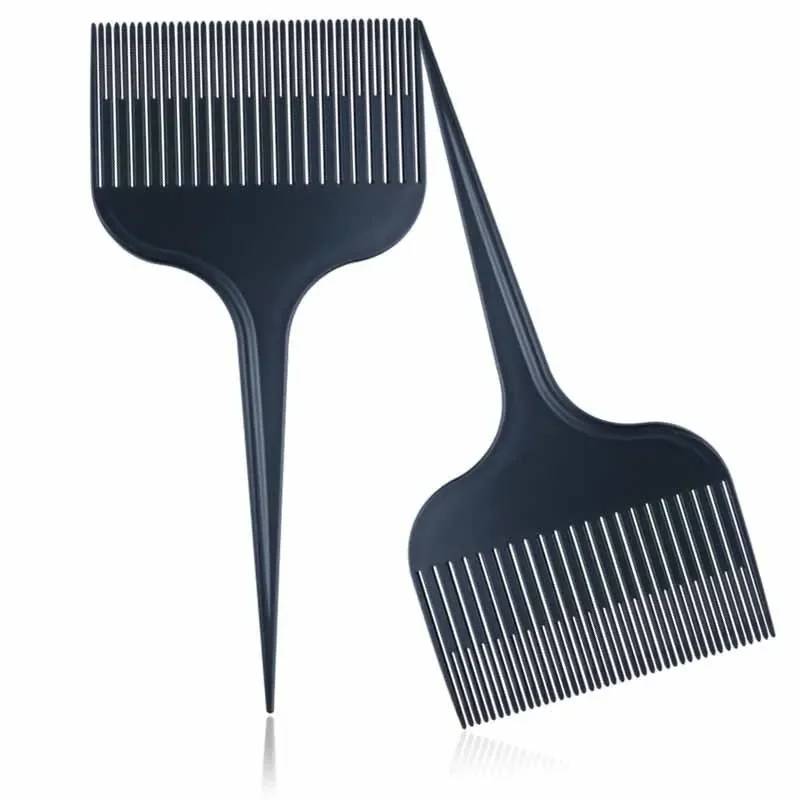 1Pcs Hair Dye Brush Hair Highlighting Teasing Hairdressing Comb with Rat Tail Wide Tooth Solon Barber Styling Tool Accessories