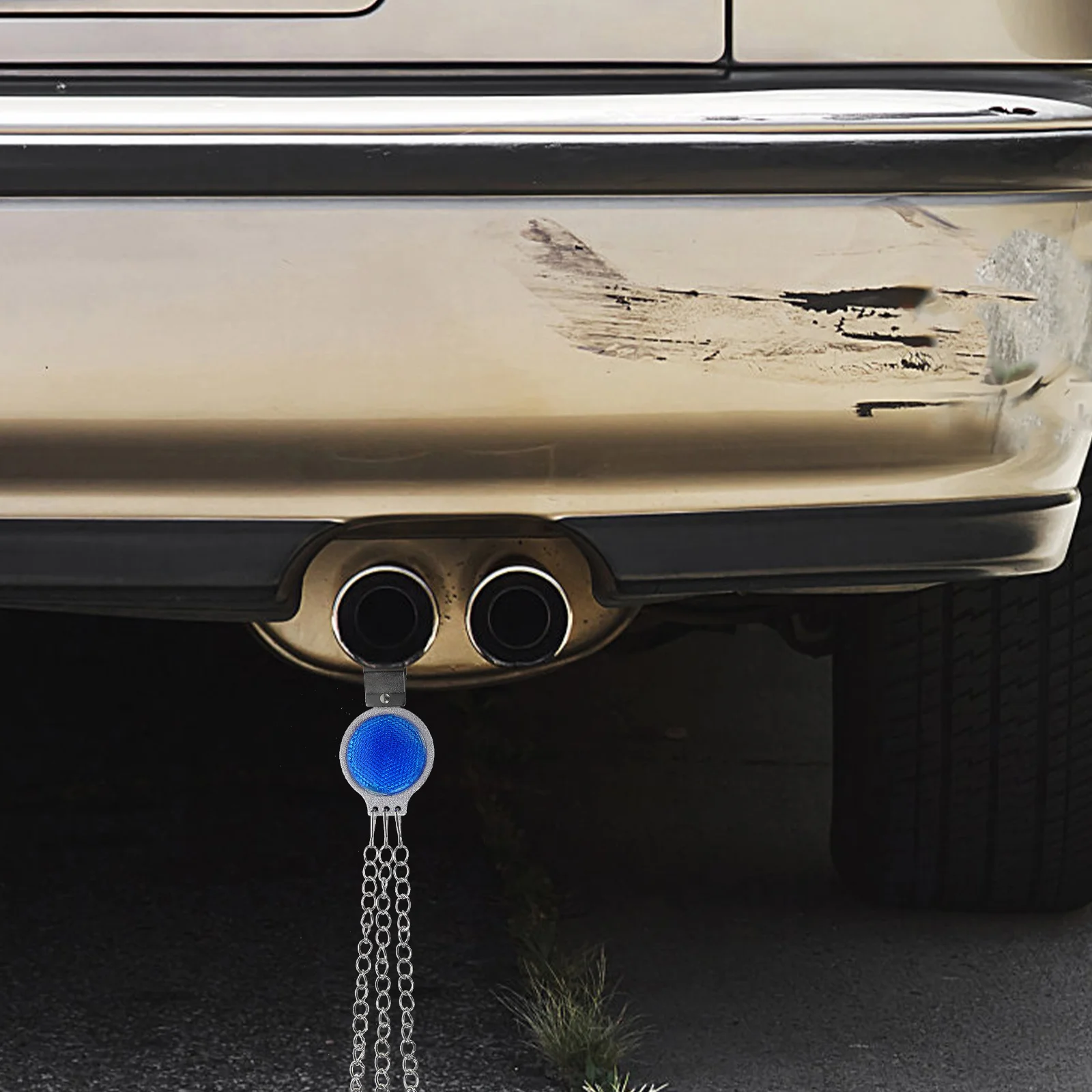 

Blue Car Static Eliminator Electrostatic Belt Hanging Type Screw Design for Exhaust Pipe Anti Static Ground Strip Safer Night