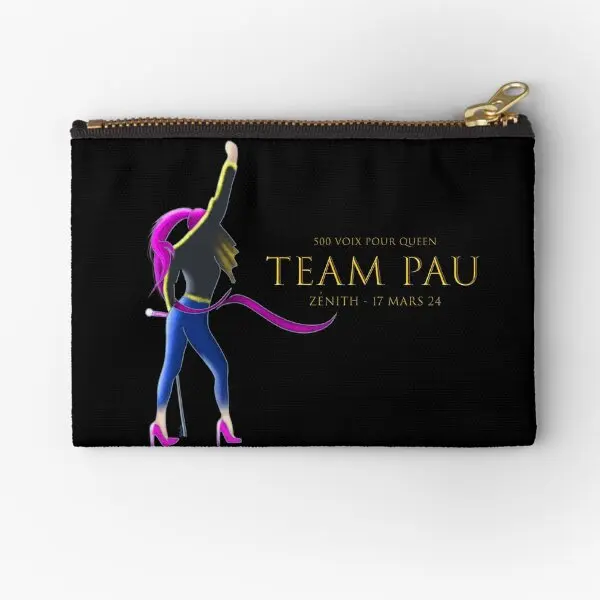 

Queen Team Pau Zipper Pouches Wallet Coin Packaging Pocket Cosmetic Pure Underwear Money Small Key Panties Women Men Socks