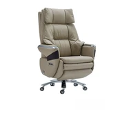Smart Electric Genuine Leather Executive Office Chair - Massage Ventilation CEO Chair for Daytime Rest and Work Furniture JT40 6