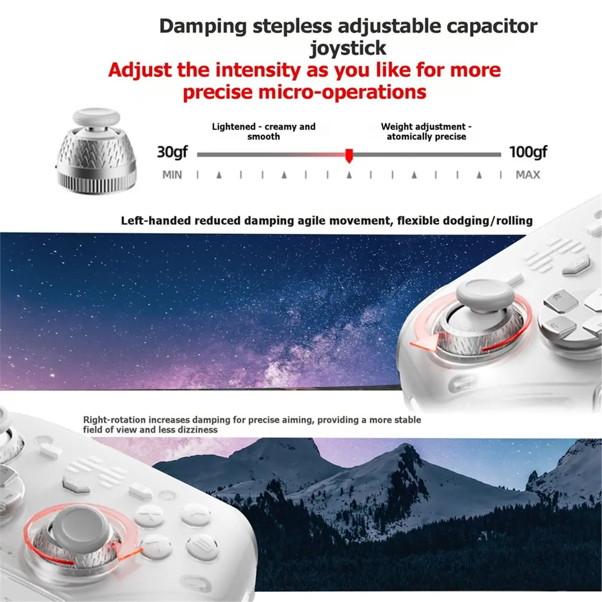 New Electronics KP70 Wireless Controller with AI Control Adaptive Triggers for Switch 2 PC Mobile Dual Auto-Sense Haptic Feedbac