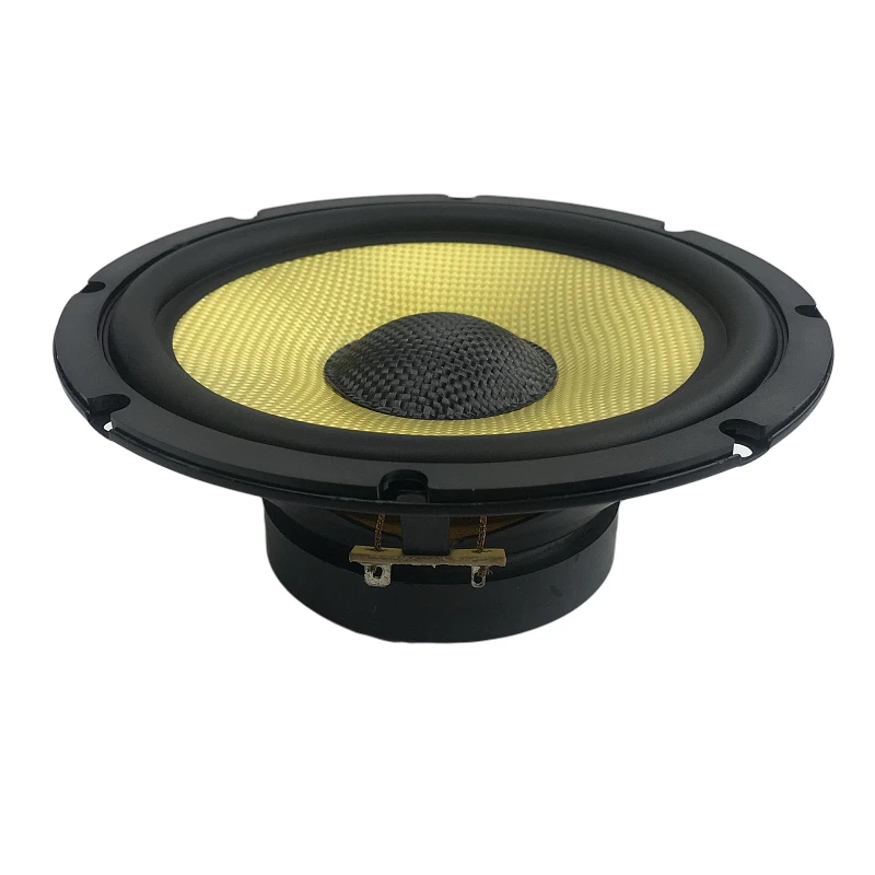 Yellow Fiberglass Fiber Basin 6.5 Inch Midrange Speaker for Car 4Ohm/8Ohm optional speaker(1pcs speaker)
