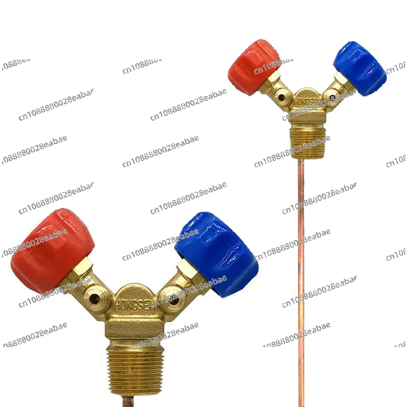 Special Cylinder Valve for Refrigerant Recovery and Filling High and Low Pressure Explosion-Proof Horn Valve Switch Hand Valve