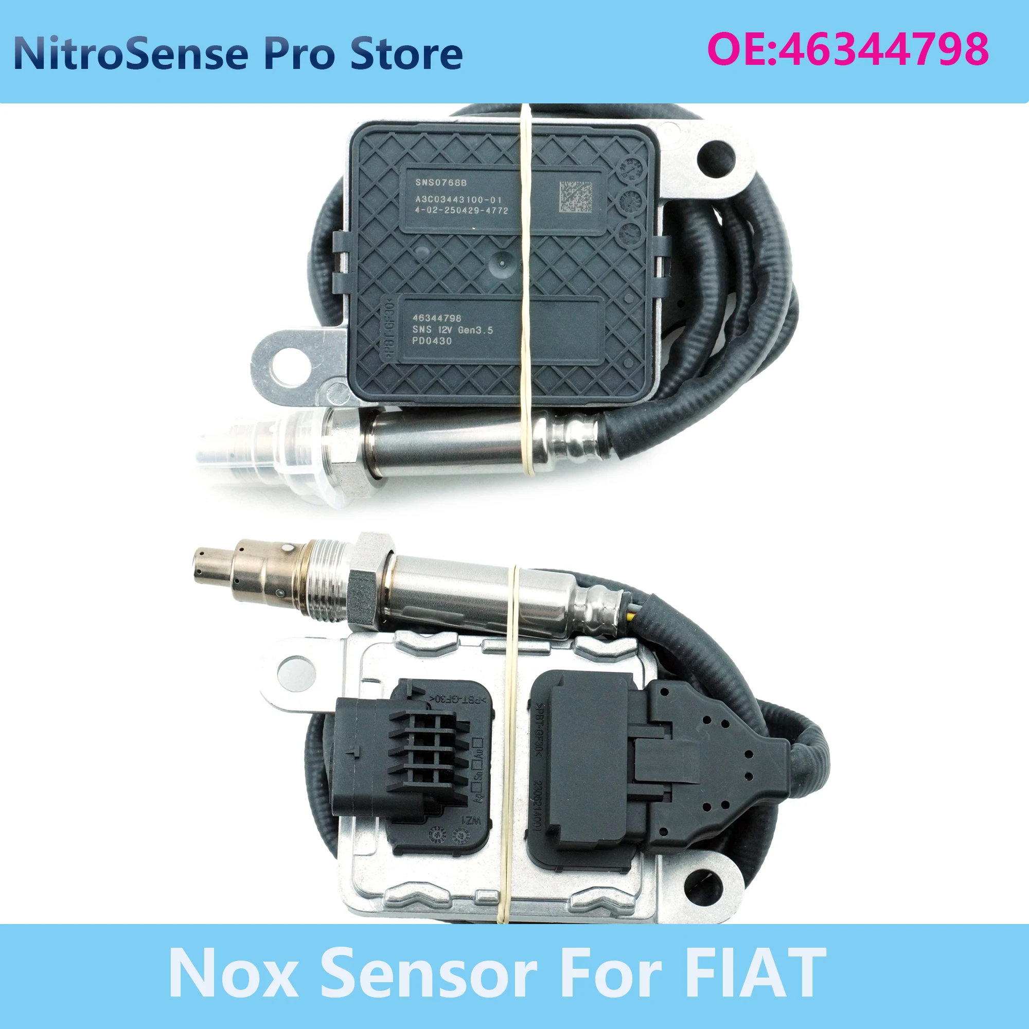 

46344798 SNS0768B Nitrogen Oxygen Sensor For Jeep Renegade 2.0 Compass Fiat 500L 500X Tipo Qubo 1.3 1.6 MultiJet Nox Sensor