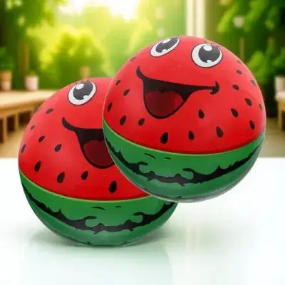 2-teiliger aufblasbarer Schlägerball, Strandbälle, Wassermelonen-Spielzeug, großer Pool für Kinder, PVC, springendes Kind