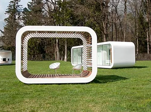 Modern Design House Modular, Prefabricated IOT Home, apple capsule cabin container hotel