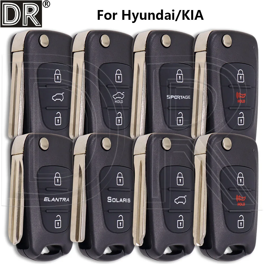 

Great Replacement Flip Car Key Shell Case For Hyundai Elantra I20 I30 Ix35 Verna Accent Solaris Kia Sportage K2 K5 Picanto
