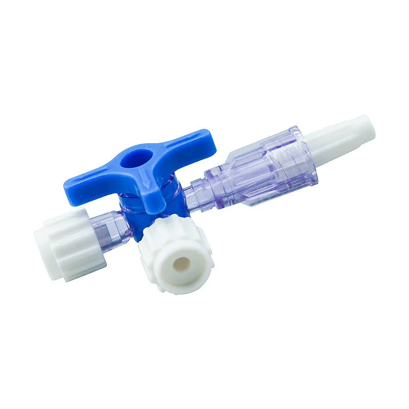 Disposable Stopcock Sterile Three Way Cock Syringe Adapter Water-light Needle Dispenser Ethylene Oxide Sterilization 5/PK