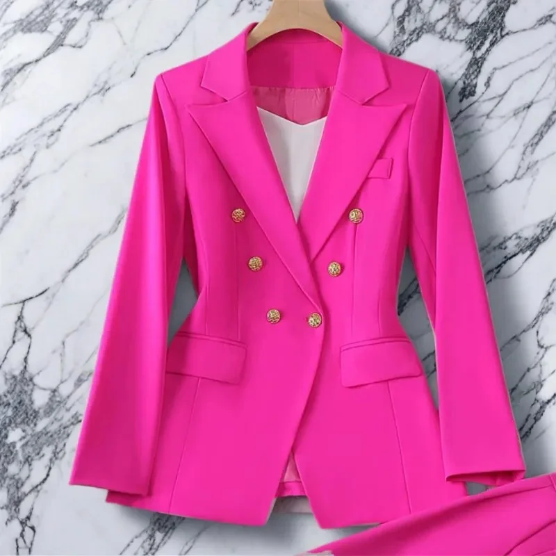 High-Quality Women's Suit Jacket 2026 Spring Autumn Temperament Blazer Coat Korean British Style Outerwear Fashion Female Tops