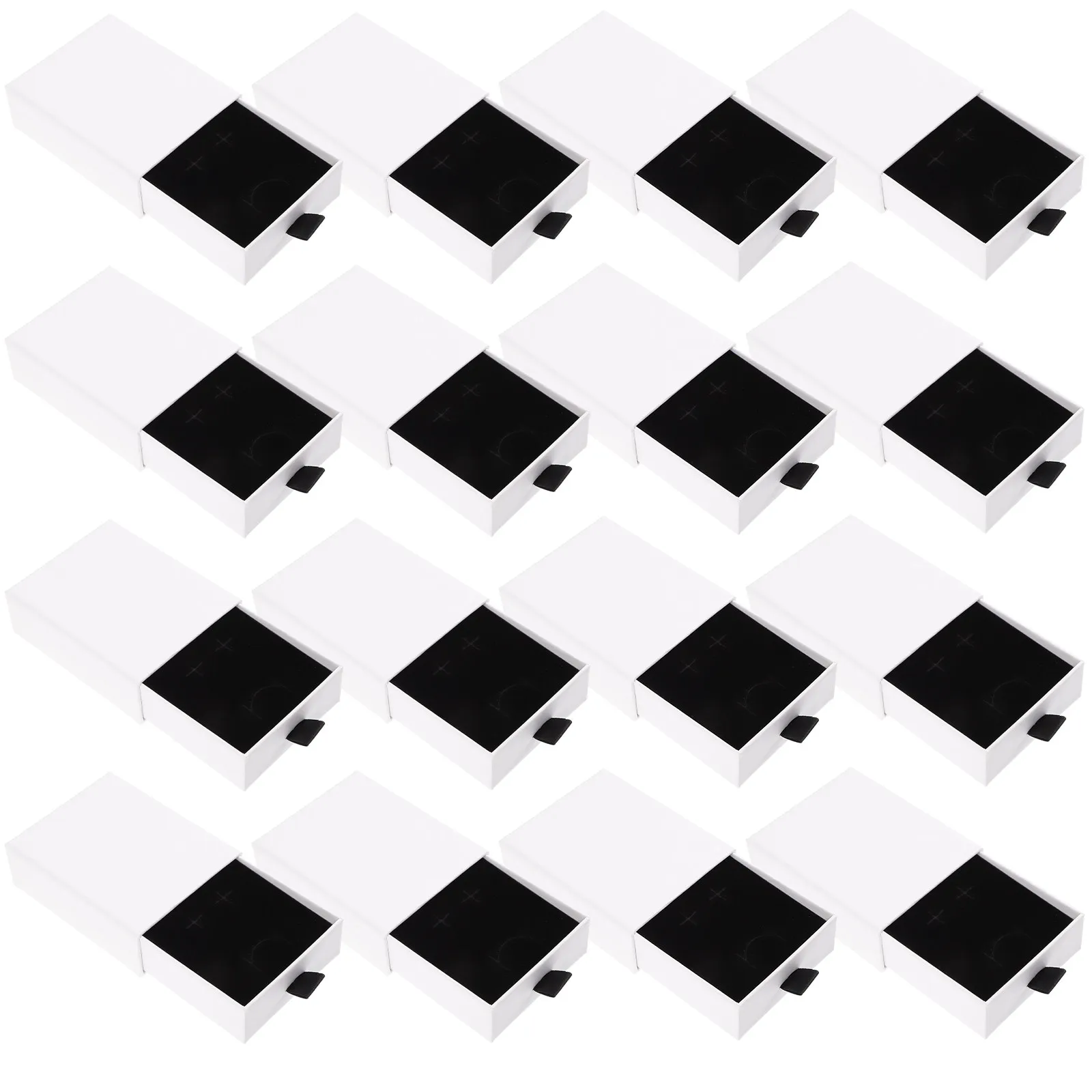 

20Pcs Jewelry Box Drawer Type Storage Organizer Jewelry Gift Packaging Case for Earrings Necklace Pendants Brooch Chains Anklet