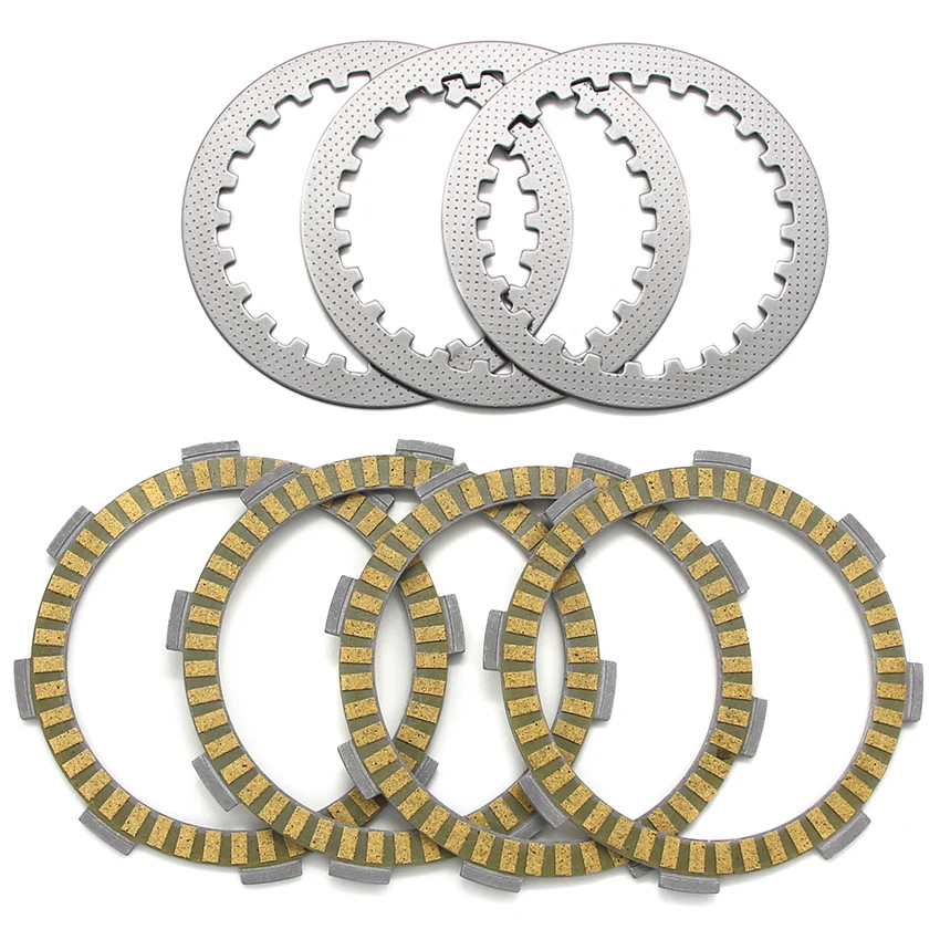 Motorcycle Clutch Friction Plates For Yamaha ATV YFM125R RAPTOR 125 XT125X 13D4/13D6 XT125R 13D3/13D5 YBR125 Custom 5VL-E6324-00