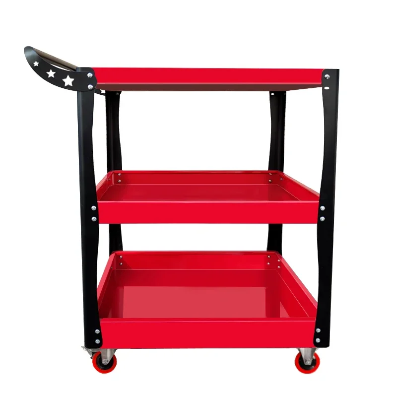

Heavy tool cart Thickened trolley Factory auto repair parts storage car mobile